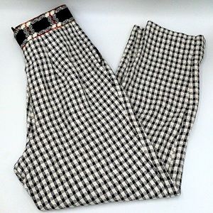 Vintage Platinum by Dorthy Schoelen Checkered Slacks